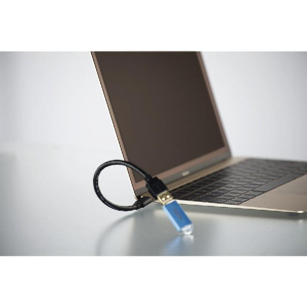 Cable USB - Hama 0.15 m, USB 3.1-C, USB 3.1-A, Negro