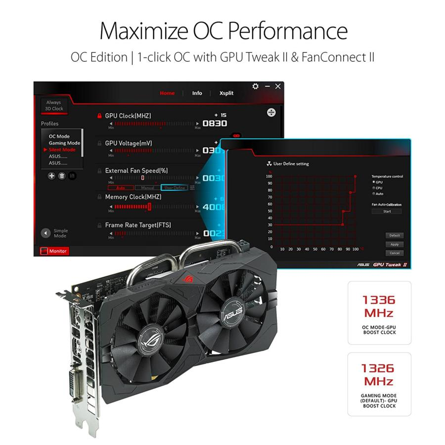 Tarjeta gráfica - ASUS AMD ROG-STRIX-RX560-4G-GAMING, 4GB GDDR5, 1336MHz