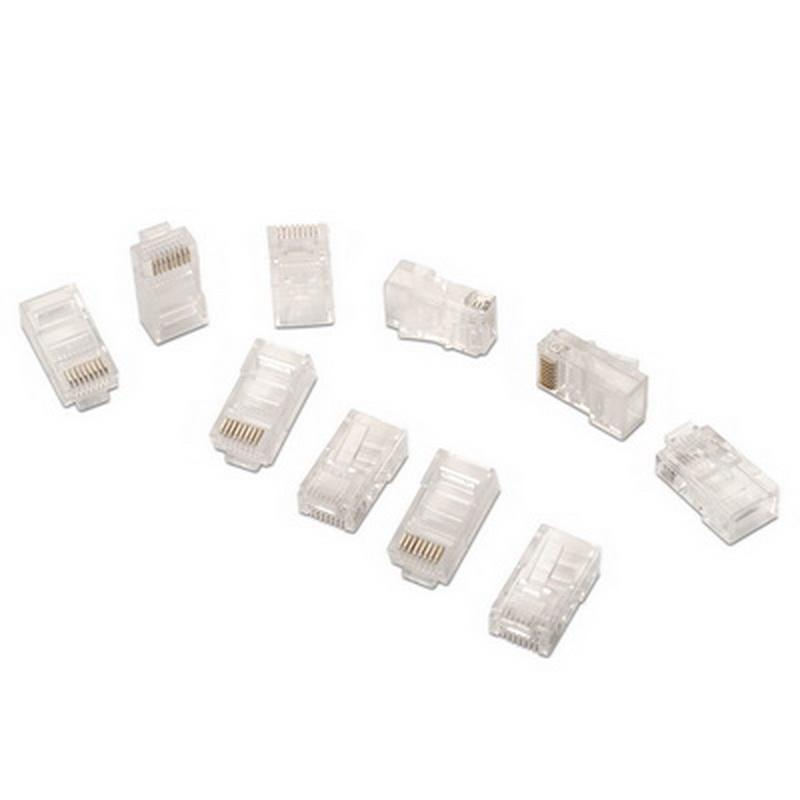 Conector RJ45 - Nanocable, 8 hilos, CAT.6 (10 UDS)