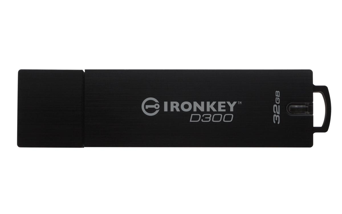 Pendrive de 32GB - IronKey IKD300, USB 3.0 (3.1 Gen 1), Tipo A
