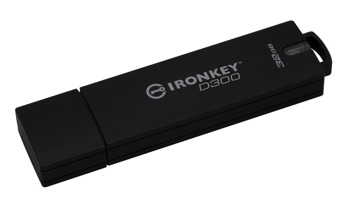 Pendrive de 32GB - IronKey IKD300, USB 3.0 (3.1 Gen 1), Tipo A
