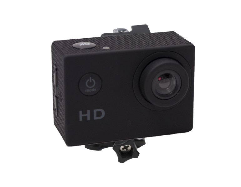 Cámara deportiva - SK8 CAM HD 720P, Sumergible, Formato AVI, Micro USB, Negra