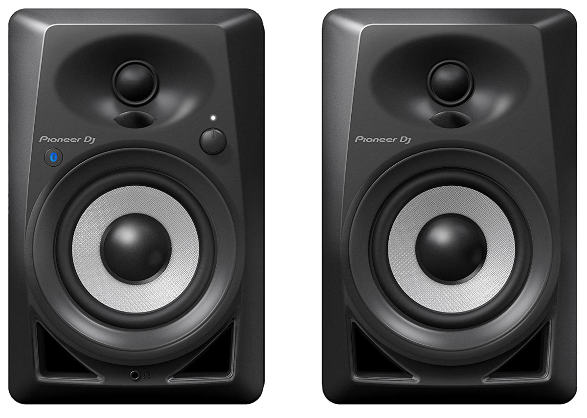 Altavoces estéreo - Pioneer DJ DM-40BT, 40 W (2 x 20 W), Pareja, Bluetooth, Amplificadores AB,