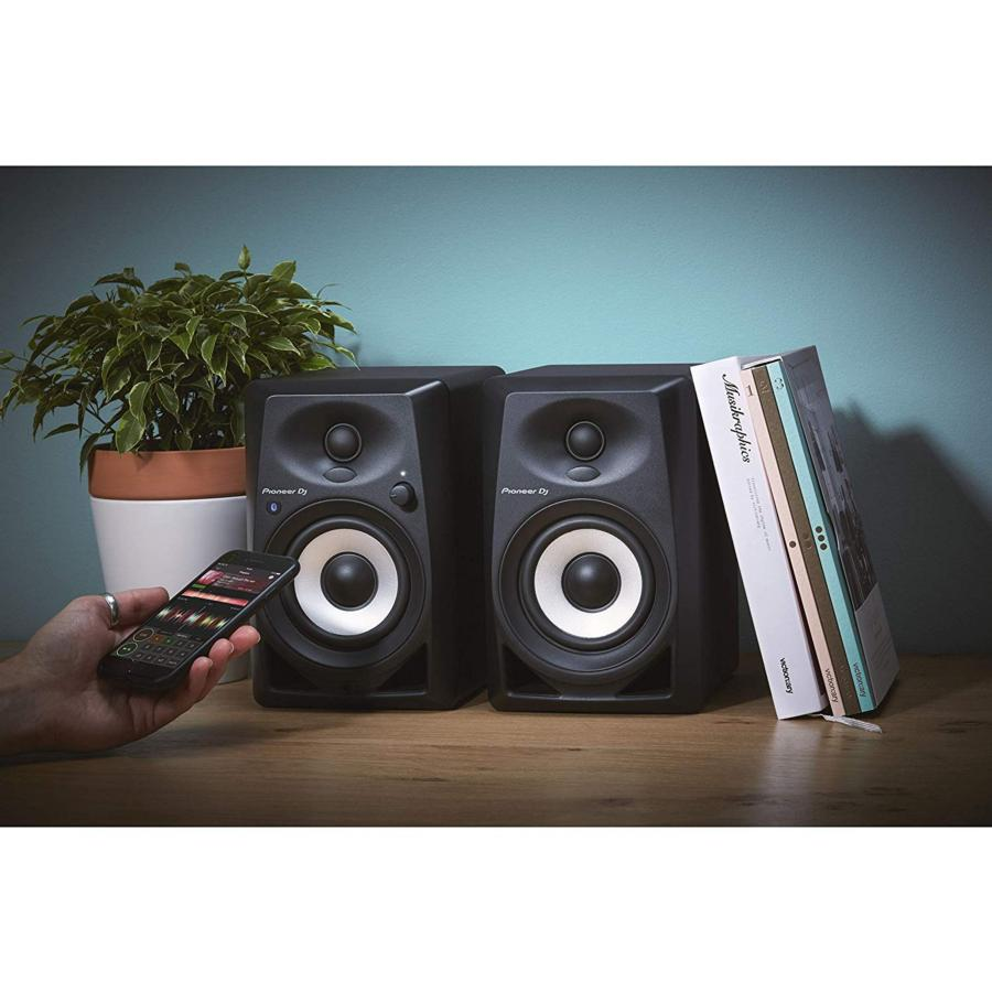 Altavoces estéreo - Pioneer DJ DM-40BT, 40 W (2 x 20 W), Pareja, Bluetooth, Amplificadores AB,