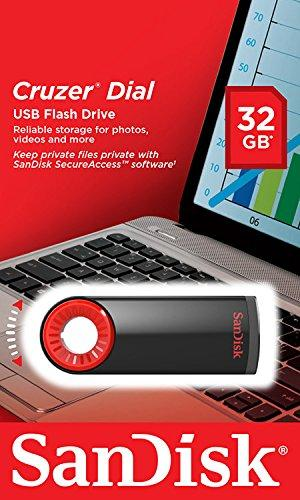 Pendrive de 32GB - Sandisk Cruzer Dial, USB 2.0, Tipo A