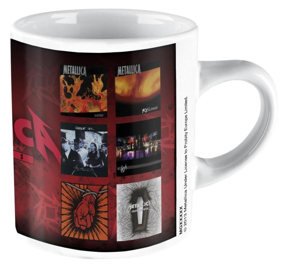Taza - Metallica, Portadas
