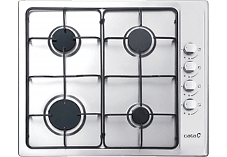 Encimera - Cata GIB 6004 X, Acero inoxidable, Gas, 4 quemadores, Inox