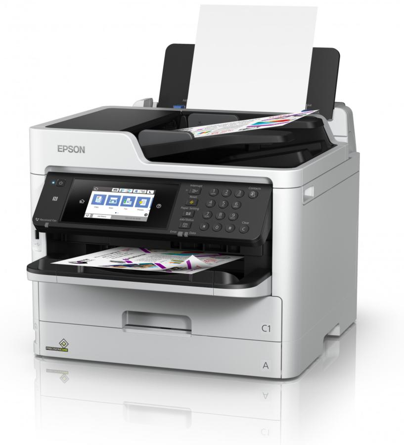 Impresora multifunción - Epson WorkForce Pro WF-C5790DWF, Inyección tinta, 34 ppm, 250 hojas,