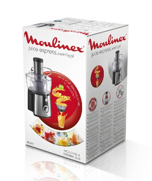 Licuadora - Moulinex JU550D Juice Express 800 W, dos velocidades, 0,8 L de capacidad de jarra