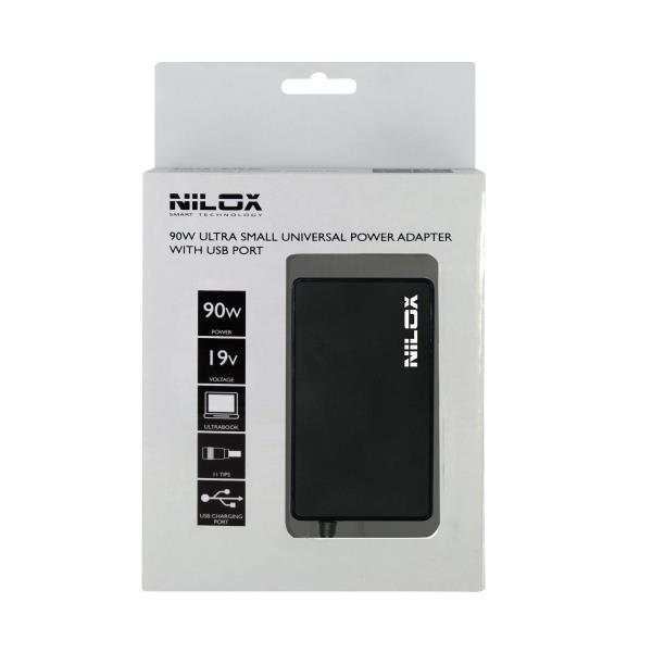 Cargador de portátil - Nilox 10NXUA0090001, 90W