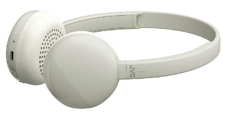 Auriculares inalámbricos - JVC HA-S20BT-H-E, Bluetooth, Micrófono, Blanco