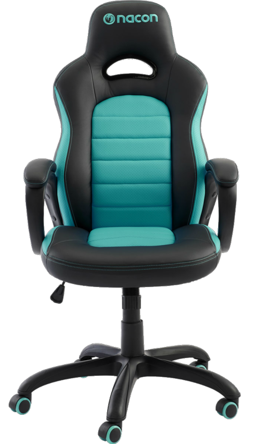 Silla gaming - Nacon PCCH-350, Regulable, 5 ruedas, Ergonómico, Azul turquesa