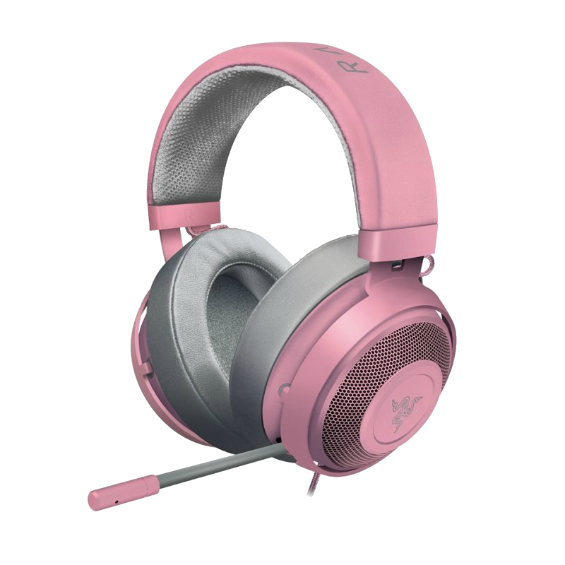 Auriculares gaming - Razer Kraken Pro V2 Quartz Edition, Diadema, Binaural, Aluminio, Rosa