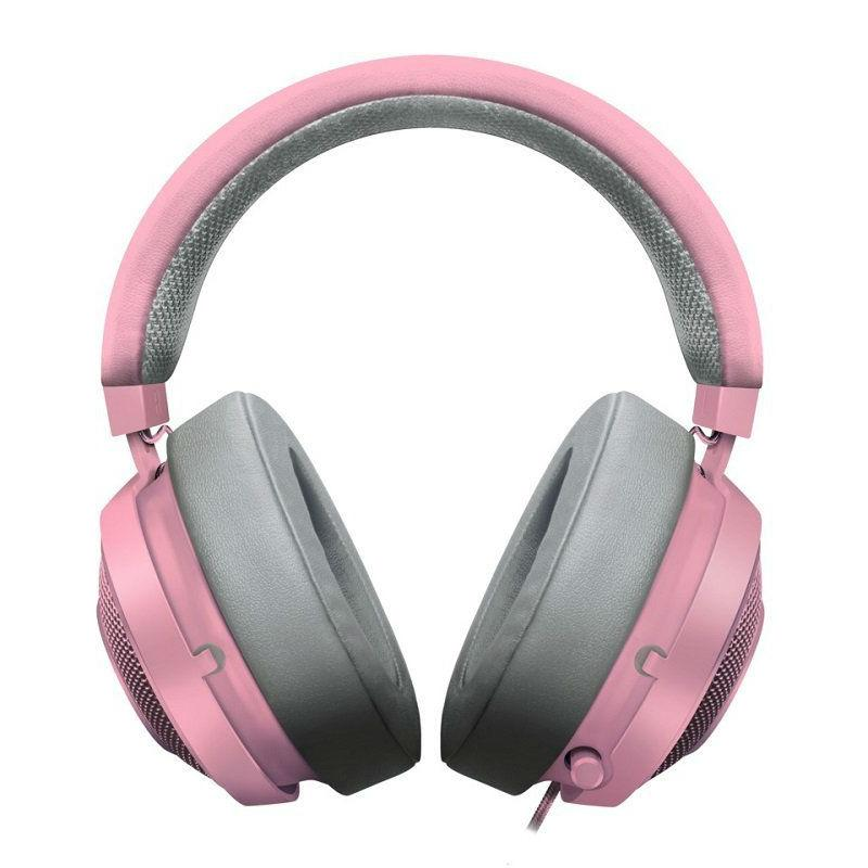 Auriculares gaming - Razer Kraken Pro V2 Quartz Edition, Diadema, Binaural, Aluminio, Rosa