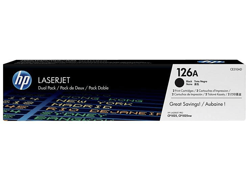 HP 126A | Paquete de 2 - negro - original - LaserJet