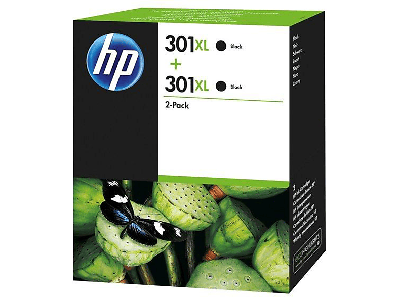 Oneerlijkheid verslag doen van Wegrijden HP 301XL | Paquete de 2 - Alto rendimiento - negro - original - cartucho de  tinta - para Deskjet