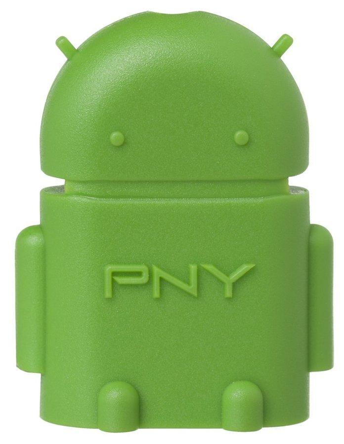 Adaptador OTG USB-MicroUSB - PNY OTG-A2G-EF, para Android, verde