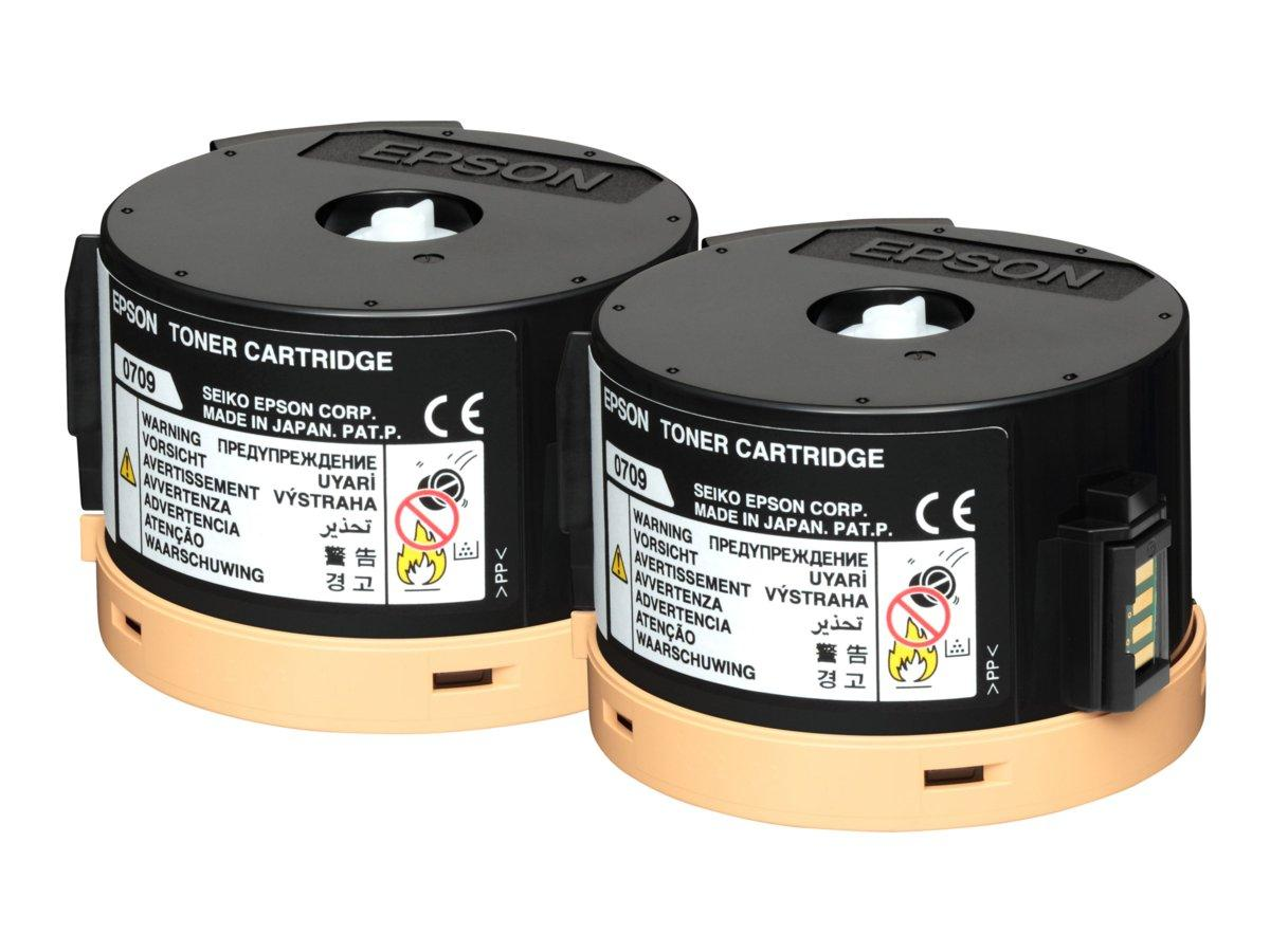 Epson 0710 - Paquete de 2 - gran capacidad - negro - original - cartucho de tóner Epson Return