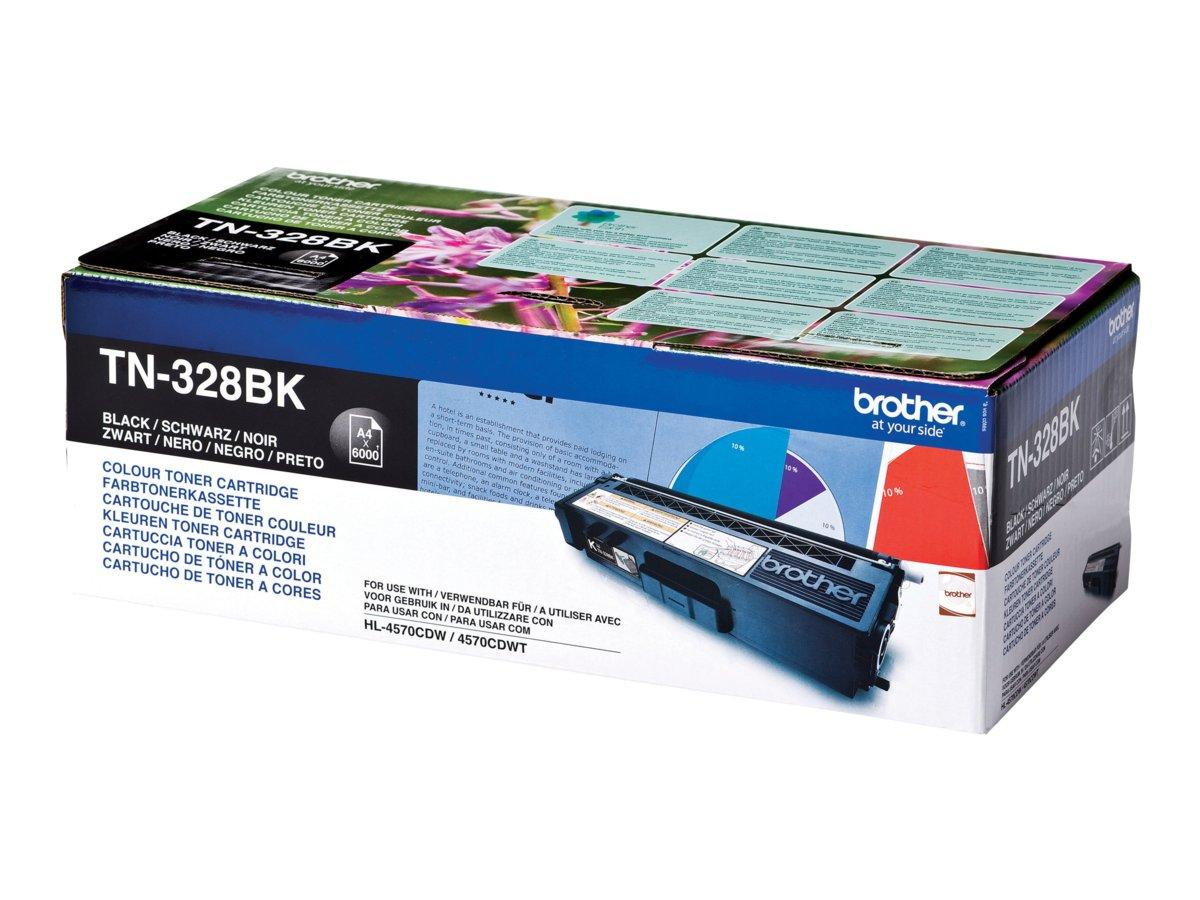 Brother TN328BK - Negro - original - cartucho de tóner - para HL-4570CDW, 4570CDWT