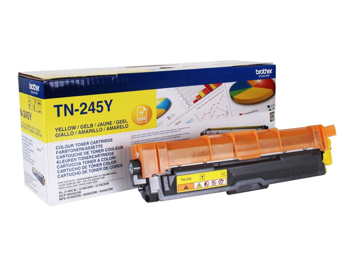 Cartucho de tóner - Brother TN245Y, Alto rendimiento, amarillo, Para DCP 9020CDW