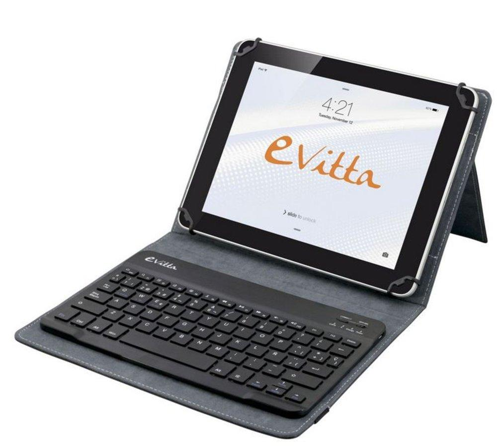Funda para tablet de 7 y 8 pulgadas - E-vitta KeyTab BT Pure, rojo, con teclado Bluetooth
