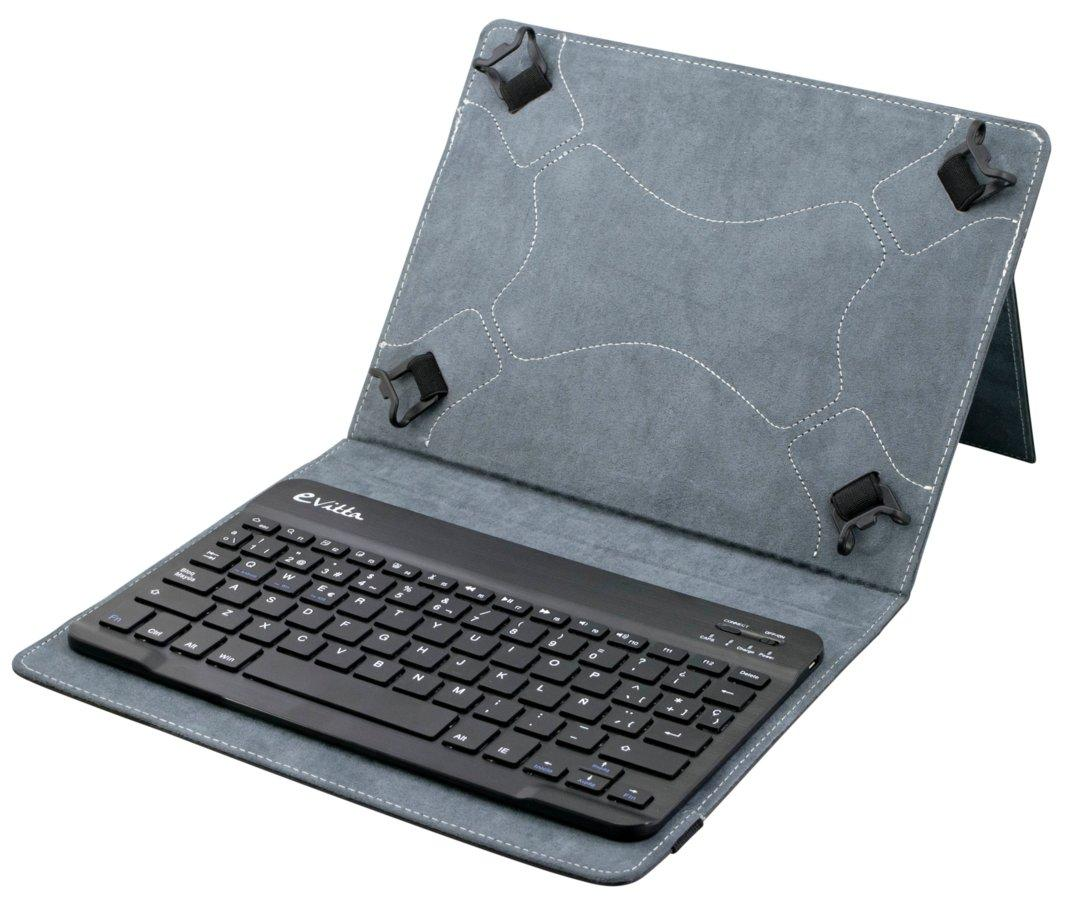 Funda para tablet de 9,7 a 10,1 pulgadas - E-vitta KeyTab BT Pure, negro, con teclado Bluetooth
