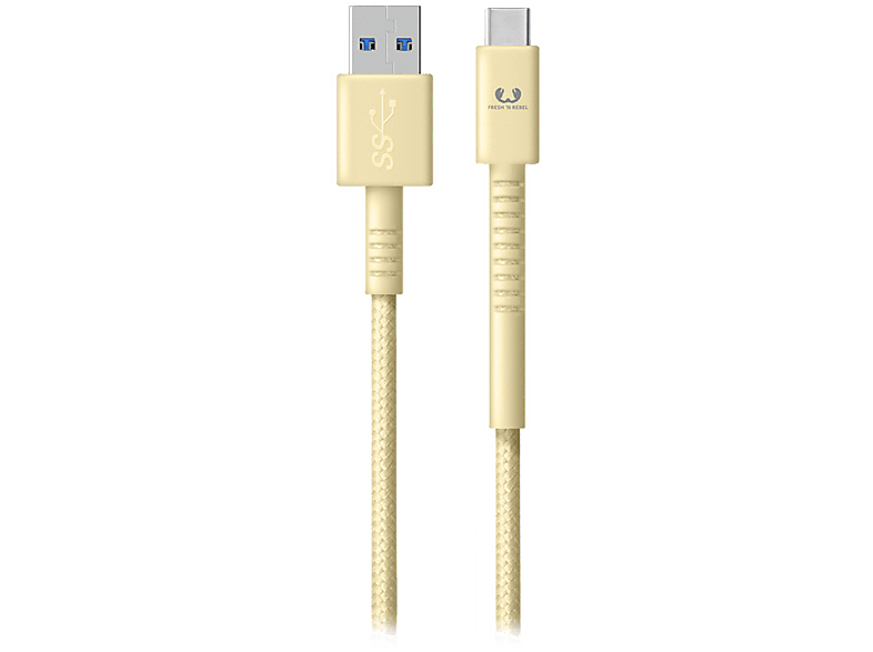 FRESH N REBEL Kabel USB - USB-C Fabriq 3 m Buttercup (2CCF300BC)