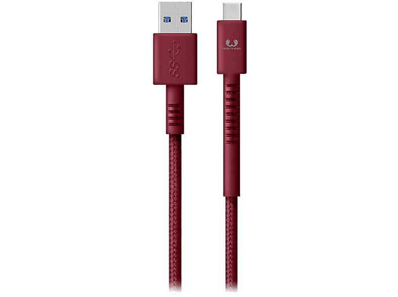 FRESH N REBEL Kabel USB - USB-C Fabriq 1.5 m Ruby (2CCF150RU)