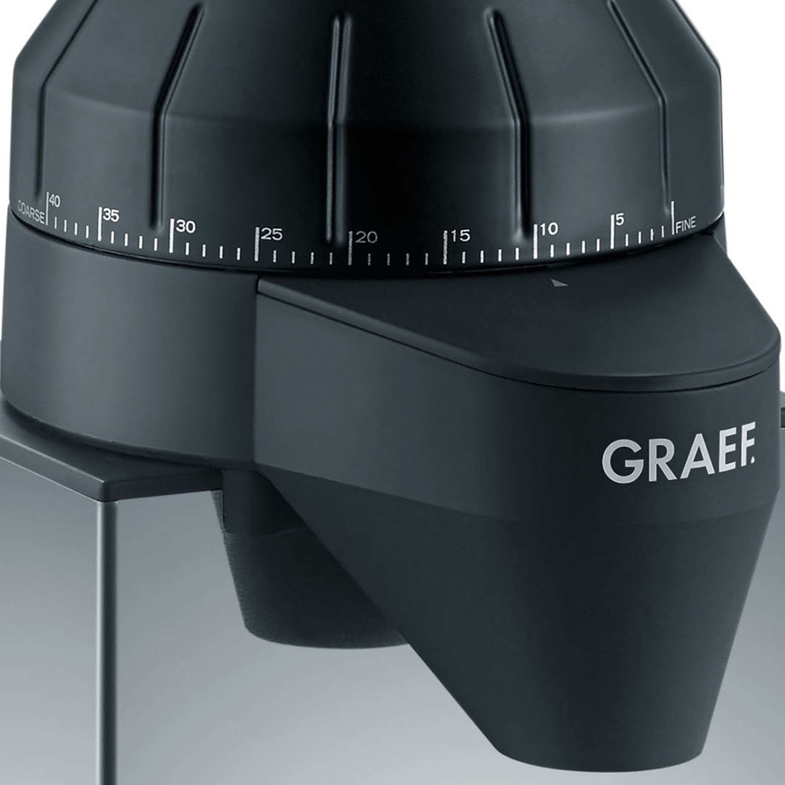 GRAEF CM 820 Watt, Hochglanz-Edelstahl Edelstahl-Kegelmahlwerk 128 Kaffeemühle