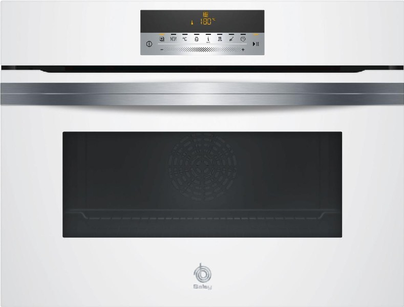 Horno Vapor Balay 3cb5878b0 47 l 59.4 cm hidro y blanco cristal compacto 47l 60 12 funciones 10 recetas preprogramadas autochef clase 45cm 0275 275 2990