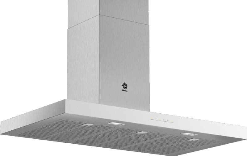Campana decorativa - Balay 3BC097GBC, Decorativa, 710 m³/h, 65 dB, 90 cm, Blanco