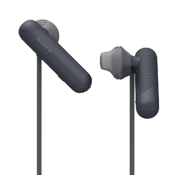 Auriculares deportivos - Sony WI-SP500, Bluetooth, IPX4, Micrófono, Negro
