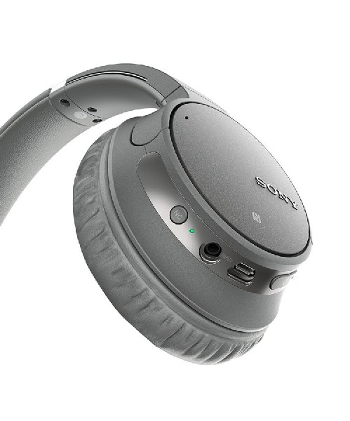 Auriculares inalámbricos - Sony WH-CH700N, Bluetooth, Noise Cancelling, 40 mm, DSEE, Micrófono, Gris