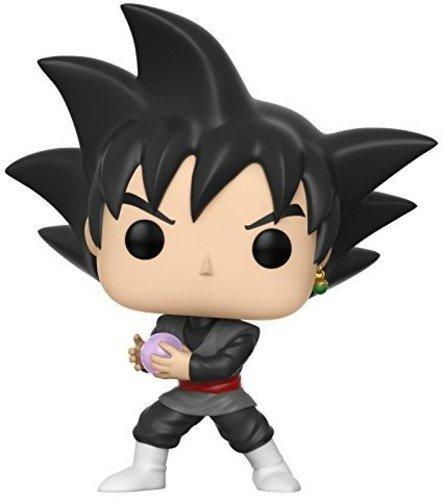 Figura Funko Pop de Dragon Ball Z Black Goku, sosteniendo una bola de energía morada.