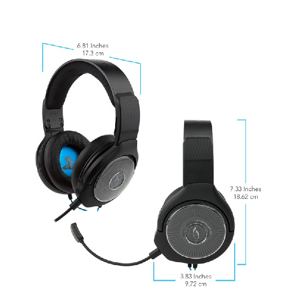 Auriculares gaming - PDP Afterglow AG6 PS4, De diadema, Con cable, Micrófono, Cancelación ruido, Negro