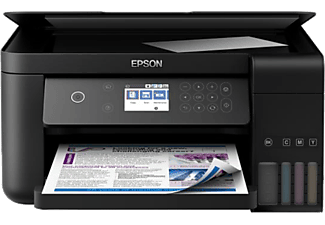 Impresora multifunción - Epson Ecotank ET-3700, Wifi, 3 en 1, Pantalla LCD, PrecisonCore, Negro