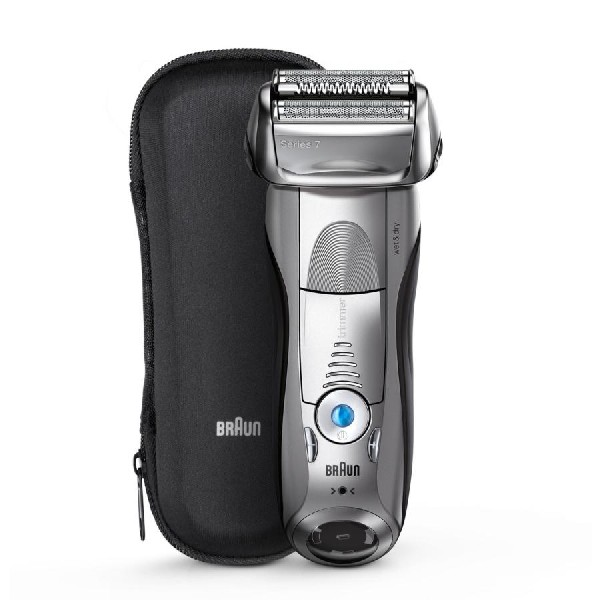 Pack - Afeitadora Braun Serie 7 7893S + Cepillo Oral B pro 500, Wet & Dry, 5 modos, Flexible,