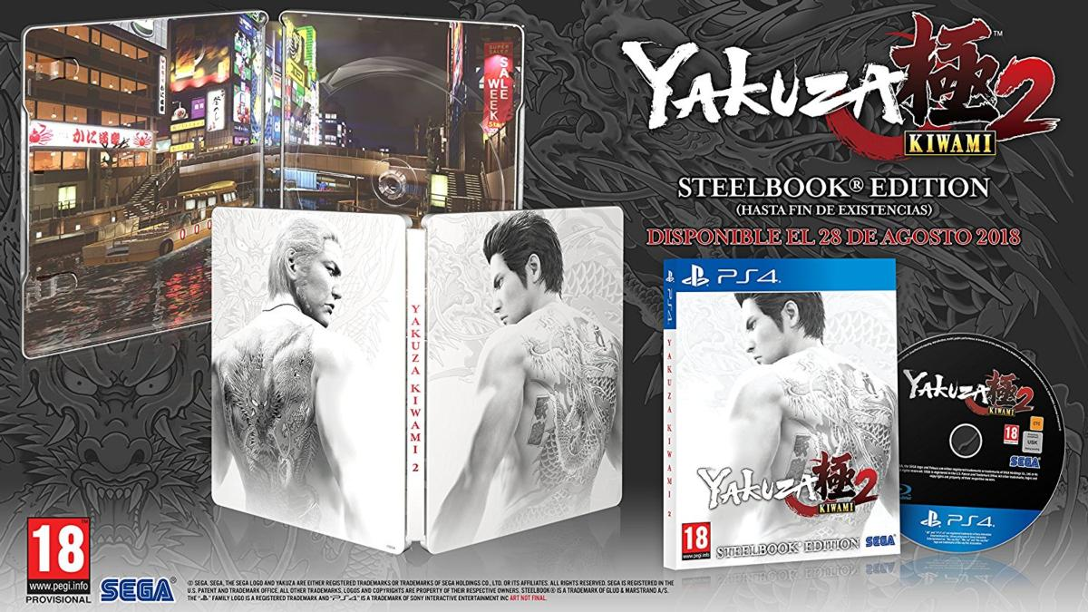 PS4 Yakuza Kiwami 2, Steelbook Edition
