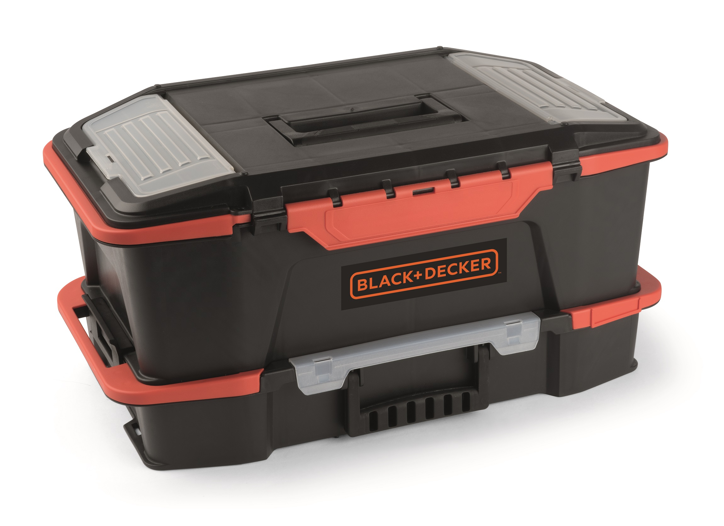 BLACK+DECKER BDST1-75535 Kombi -  Werkzeugbox, Schwarz/Rot