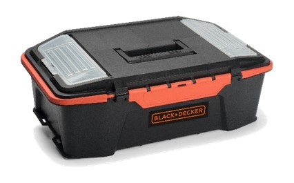 BLACK+DECKER BDST1-75535 Kombi -  Werkzeugbox, Schwarz/Rot