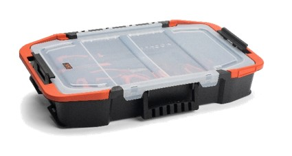BLACK+DECKER BDST1-75535 Kombi -  Werkzeugbox, Schwarz/Rot