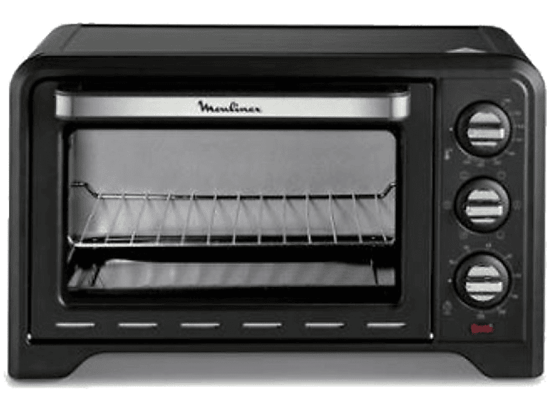 REACONDICIONADO Seminuevo Muy bueno Mini horno - Moulinex OX444810 OPTIMO, Potencia 1380W, Capacidad 19L, Temporizador,Negro