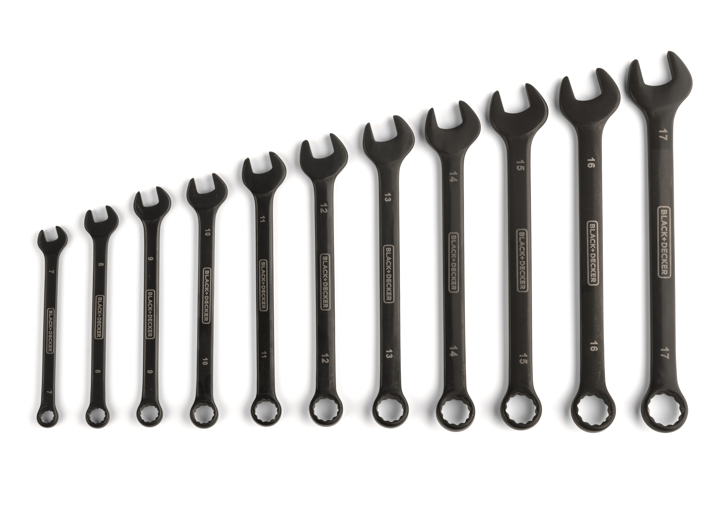 BLACK+DECKER BDHT0-71618V Ringmaulschlüssel-Set, Schwarz/Orange