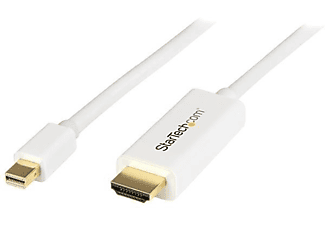 Cable - StarTech.com MDP2HDMM1MW Cable Conversor UltraHD 4K Mini DisplayPort a HDMI 1m Blanco