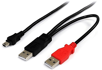 Detenerse toda la vida Insignificante Cable USB | StarTech.com USB2HABMY3 Cable USB de 91cm USB en Y para Discos  Duros Externos Splitter