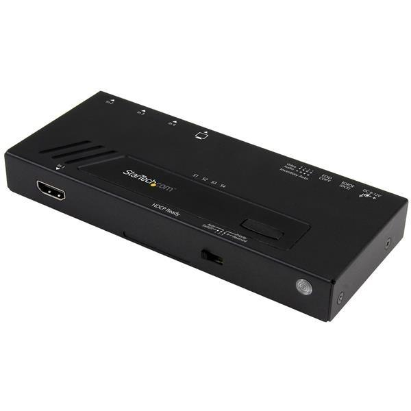 Switch HDMI - StarTech.com VS421HD4KA Switch Automatico HDMI 4 Puertos Conmutado Rapido 4K