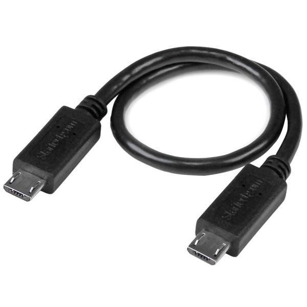 Cable - StarTech.com UUUSBOTG8IN Cable USB OTG de 20cm Adaptador Micro USB a Micro USB