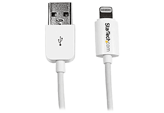 Cable USB - StarTech.com USBLT3MW Cable USB 3m de Lightning a USB Blanco