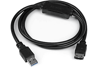 Tesauro pollo Resignación Cable USB | StarTech.com USB3S2ESATA3 Cable USB de 91cm Adaptador USB 3.0 a  eSATA para Disco Duro SSD