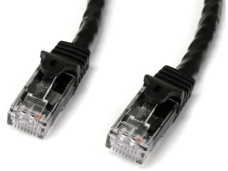 Cable - StarTech.com N6PATC2MBK de Red Ethernet 2m Cat6 RJ45 Snagless Gigabit Negro